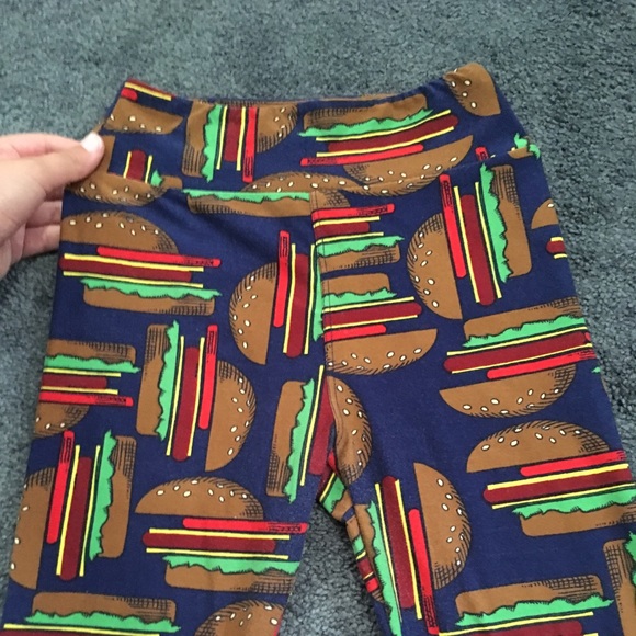 Hamburger LulaRoe leggings - Picture 2 of 5